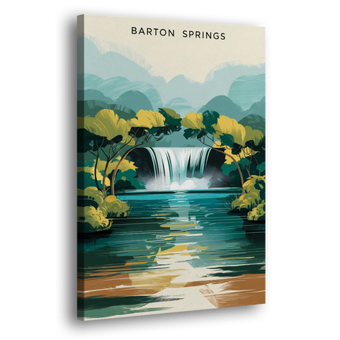 Austin Barton Springs Serenity - Canvas Wall Art