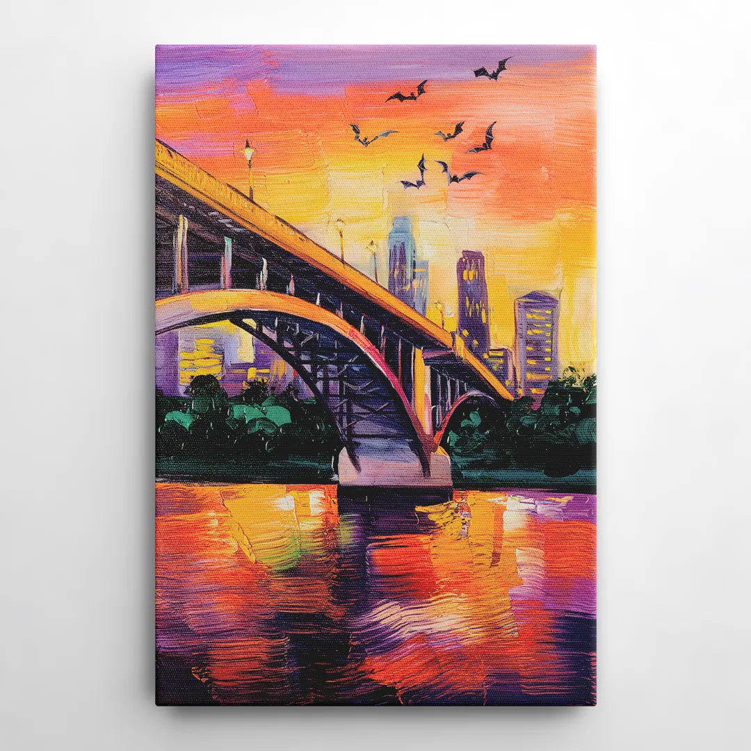 Austin Congress Avenue Bridge - Canvas Wall Art