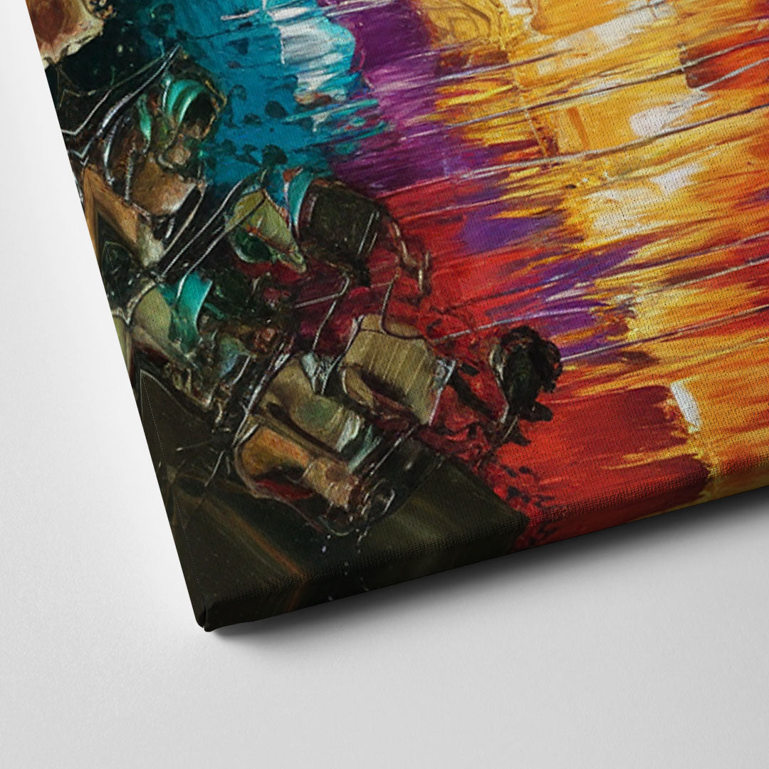 Austin Downtown Vibes Canvas Close Up