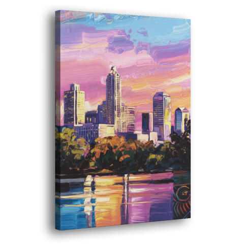Austin East Side Murals - Canvas Wall Art - Side