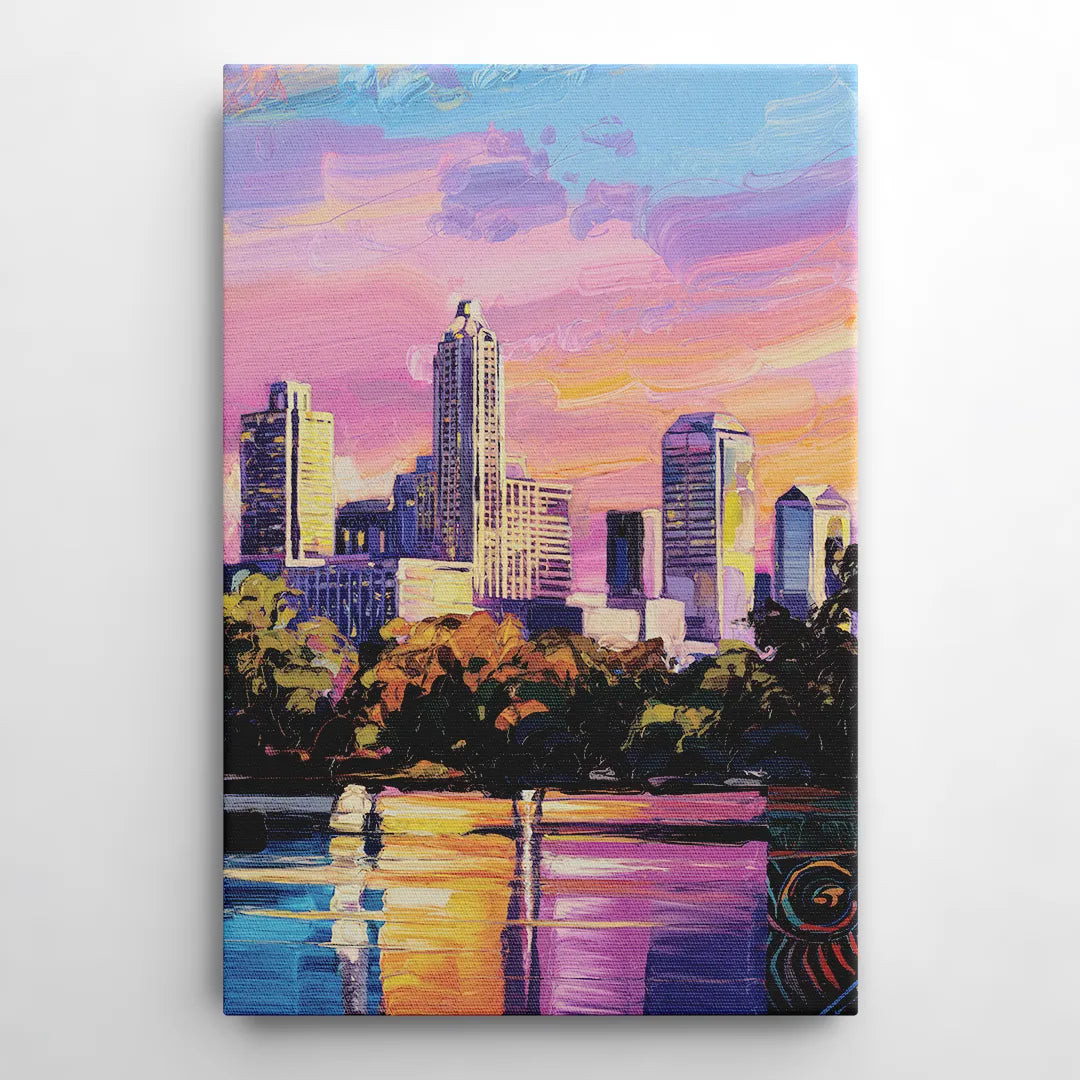 Austin East Side Murals - Canvas Wall Art