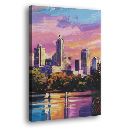 Austin East Side Murals Side - Canvas Wall Art