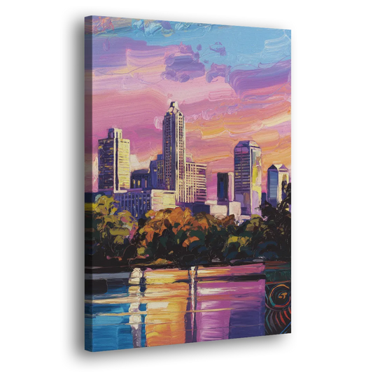 Austin East Side Murals Side - Canvas Wall Art