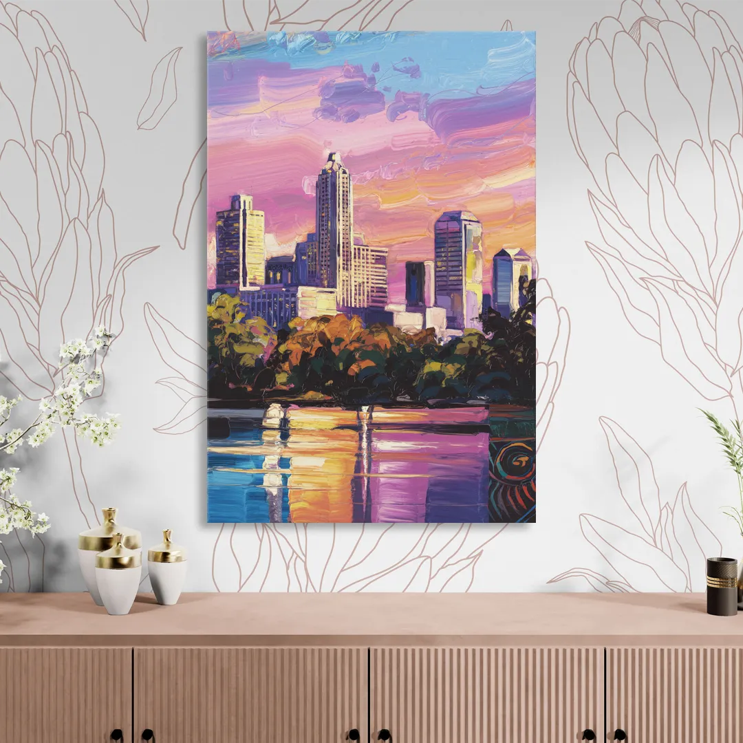 Austin East Side Murals Sitting Room - Canvas Wall Art
