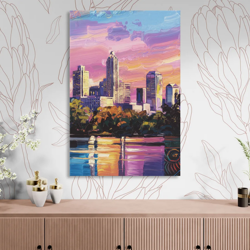 Austin East Side Murals Sitting Room - Canvas Wall Art