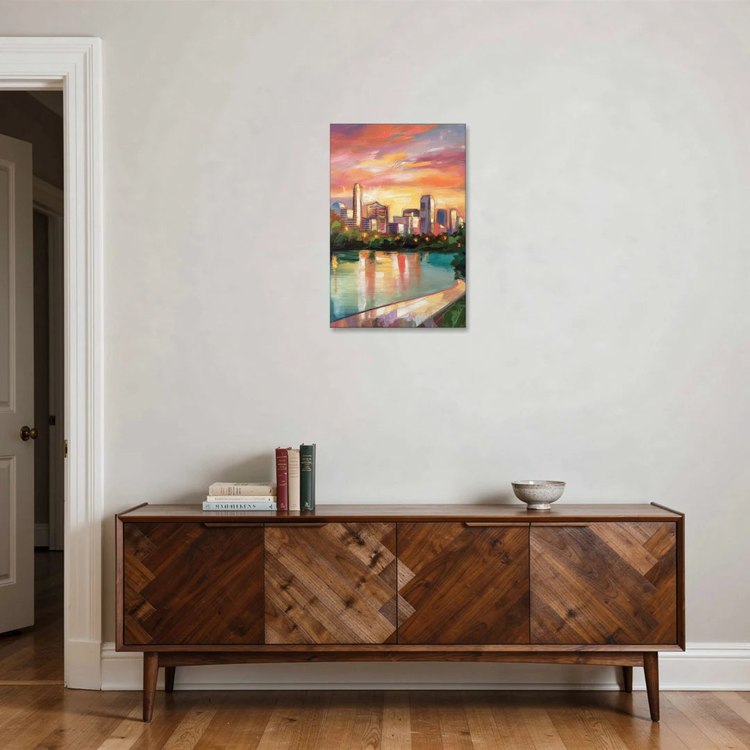Austin Enchanting Cityscape - Canvas Wall Art - Coffee Table - 20x30