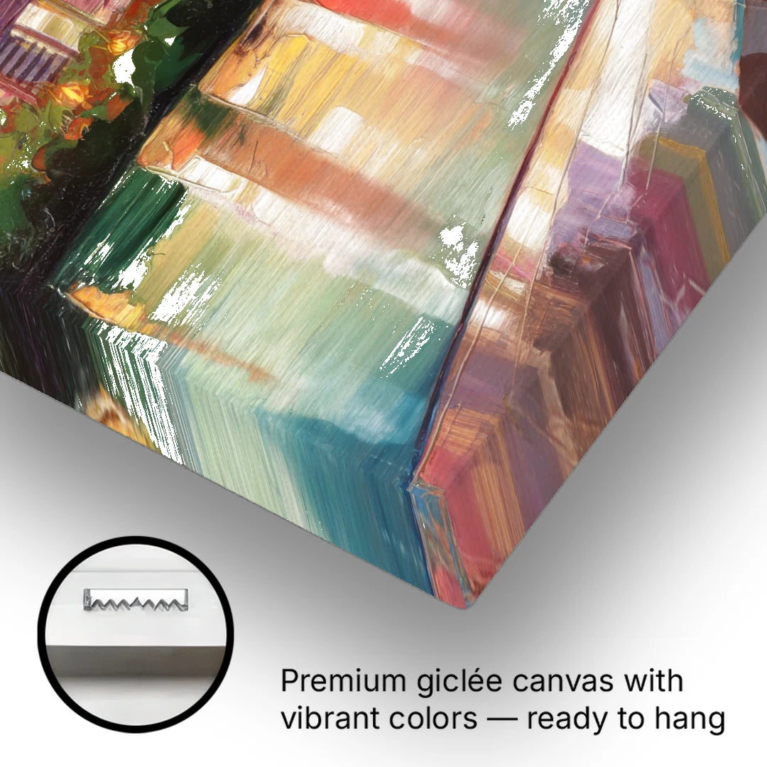 Austin Enchanting Cityscape - Canvas Wall Art - Gallery Wrap Corner