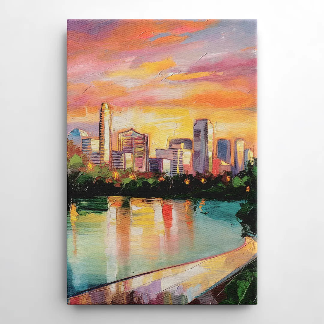 Austin Enchanting Cityscape - Canvas Wall Art