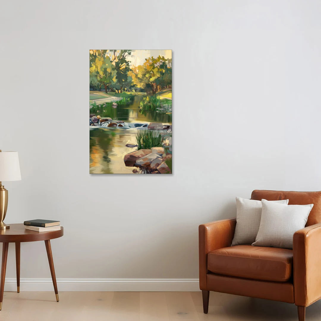 Austin Greenbelt Escape - Canvas Wall Art - Sofa - 24x36