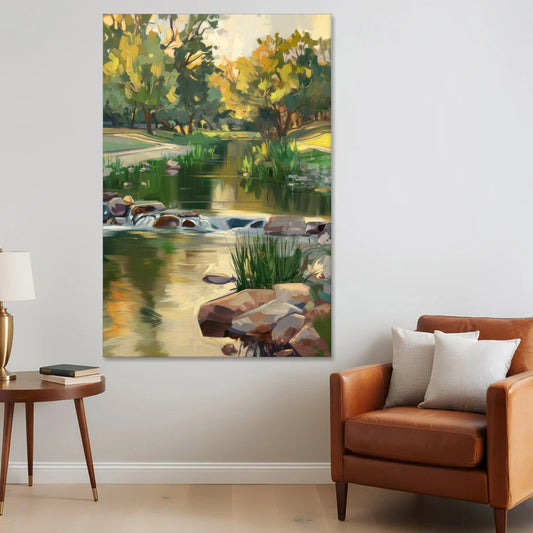 Austin Greenbelt Escape - Canvas Wall Art - Sofa - 40x60
