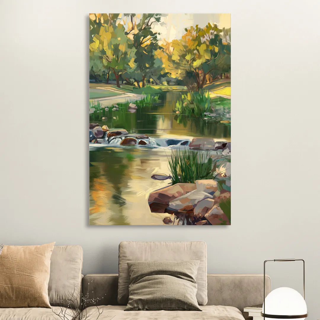 Austin Greenbelt Escape Sitting Room - Canvas Wall Art