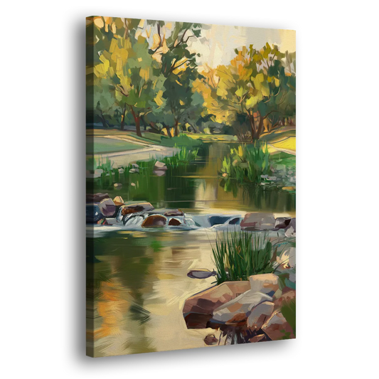 Austin Greenbelt Escape Side - Canvas Wall Art