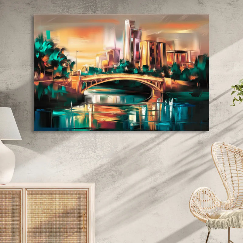 Austin Lamar Boulevard Magic Sitting Room - Canvas Wall Art