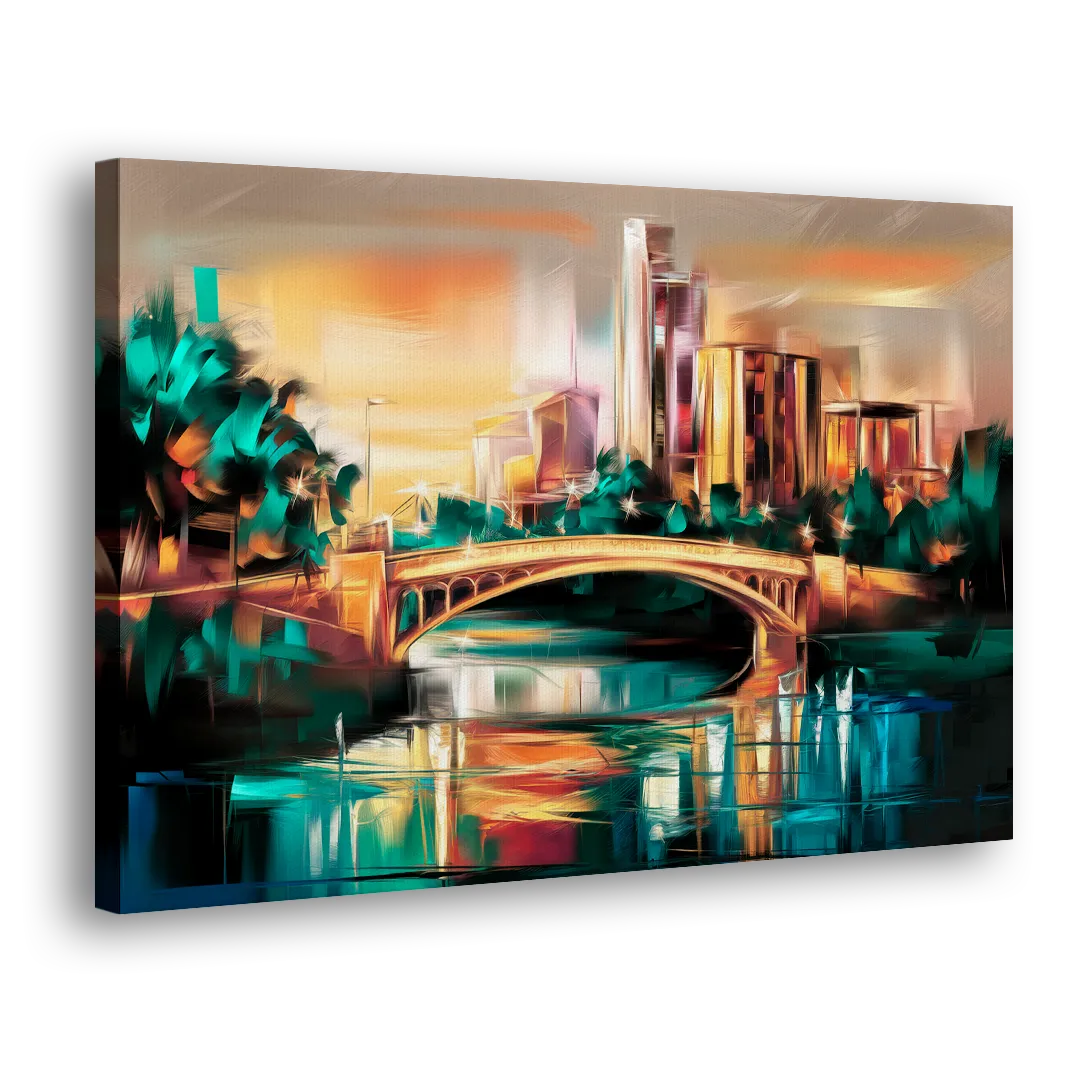 Austin Lamar Boulevard Magic Side - Canvas Wall Art