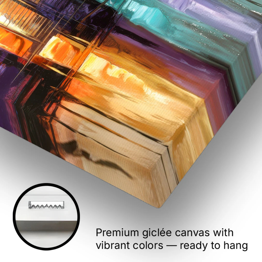 Austin Moody Cityscape - Canvas Wall Art - Gallery Wrap Corner