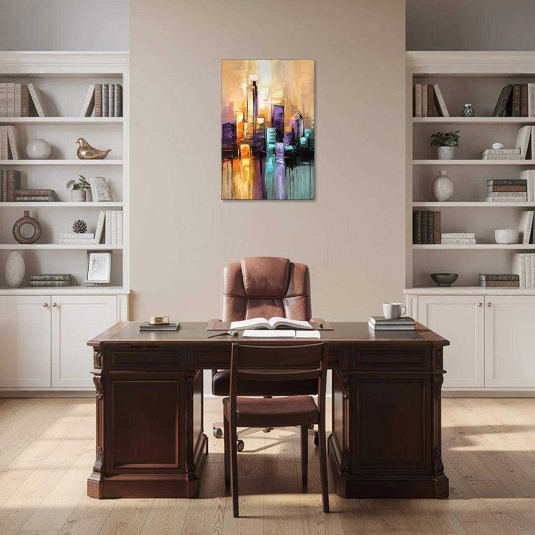 Austin Moody Cityscape - Canvas Wall Art - Office - 24x36