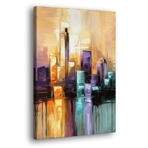 Austin Moody Cityscape - Canvas Wall Art - Side