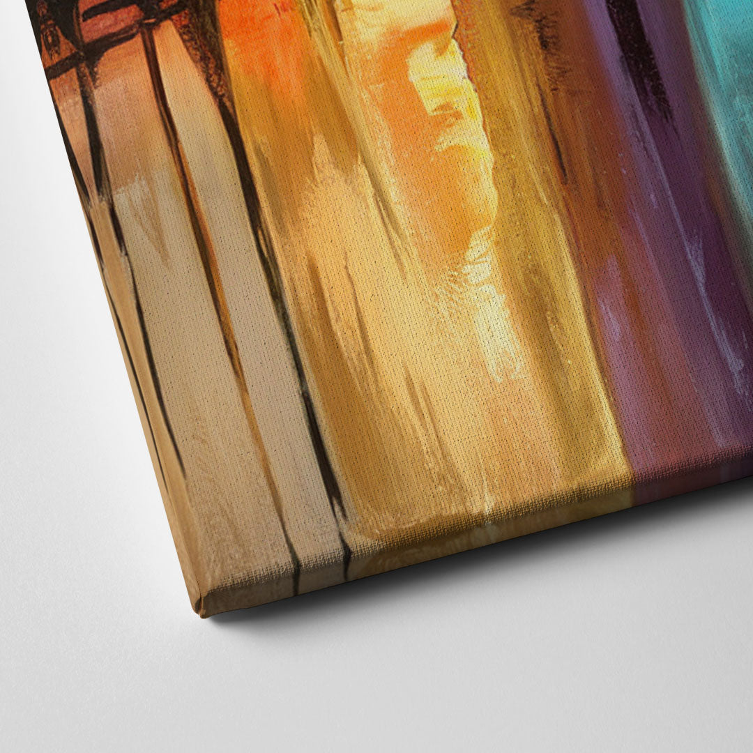 Austin Moody Cityscape Canvas Close Up
