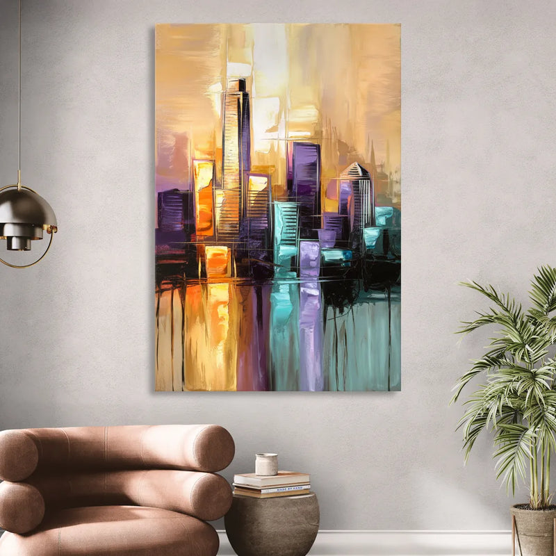 Austin Moody Cityscape Sitting Room - Canvas Wall Art