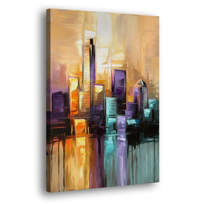 Austin Moody Cityscape Side - Canvas Wall Art