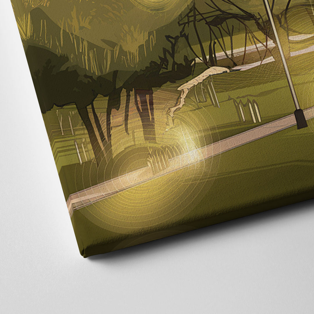 Austin Seaholm District Canvas Close Up