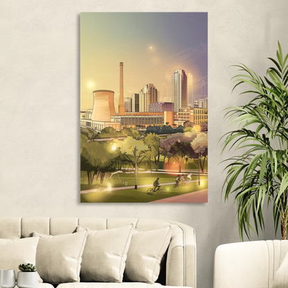 Austin Seaholm District Sitting Room - Canvas Wall Art