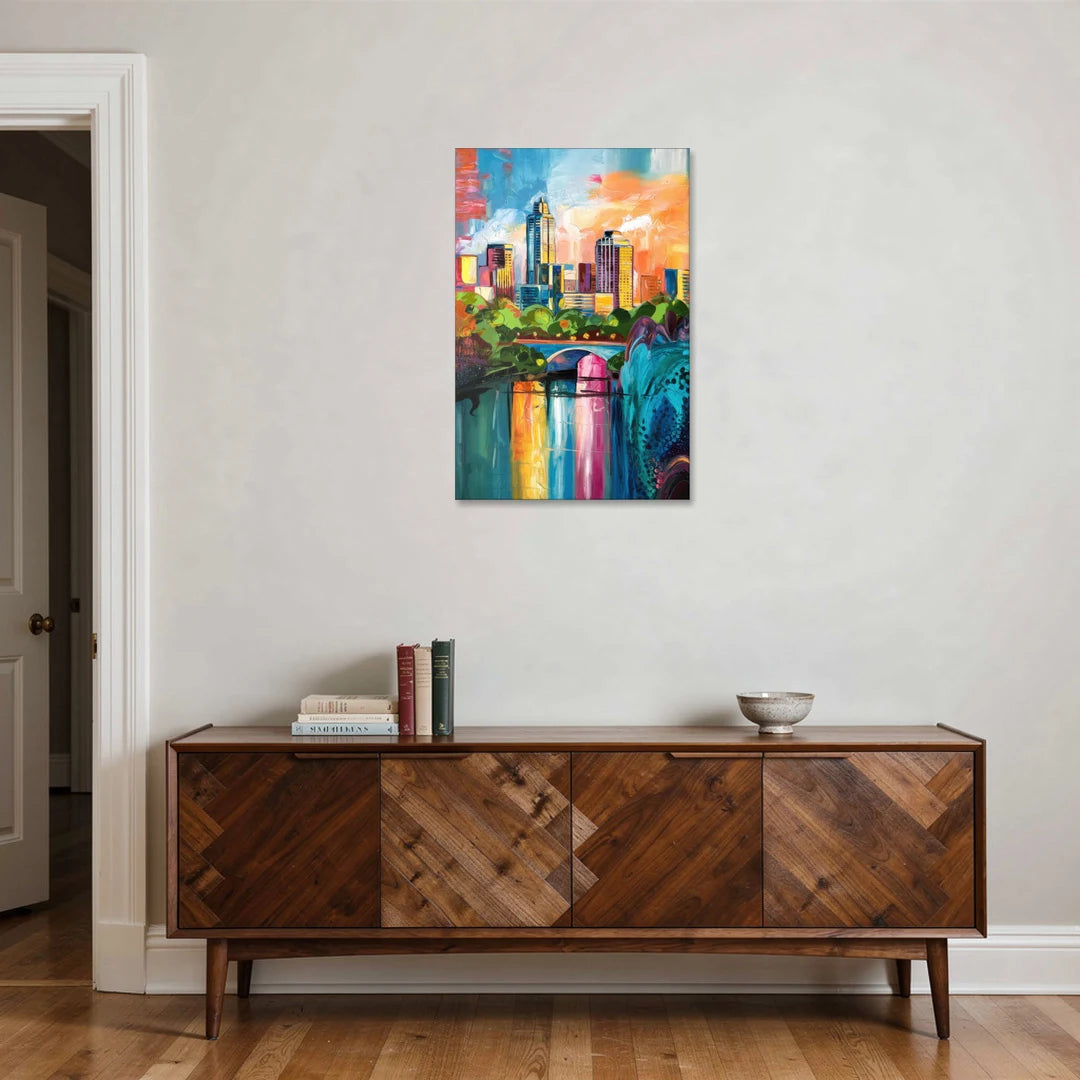 Austin Street Art Culture - Canvas Wall Art - Coffee Table - 24x36