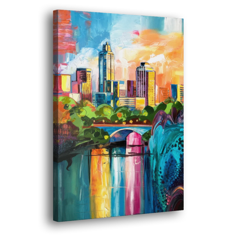 Austin Street Art Culture - Canvas Wall Art - Side