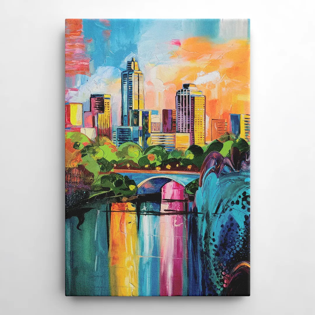Austin Street Art Culture - Canvas Wall Art