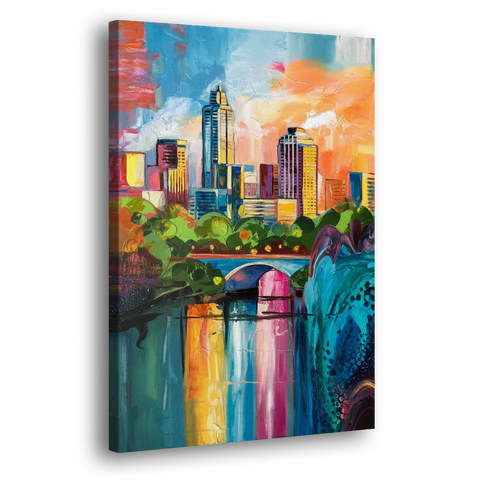 Austin Street Art Culture - Canvas Wall Art