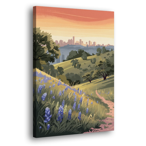 Austin Texas Hill Country - Canvas Wall Art - Side
