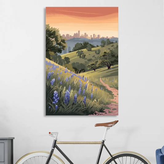 Austin Texas Hill Country Living Room - Canvas Wall Art