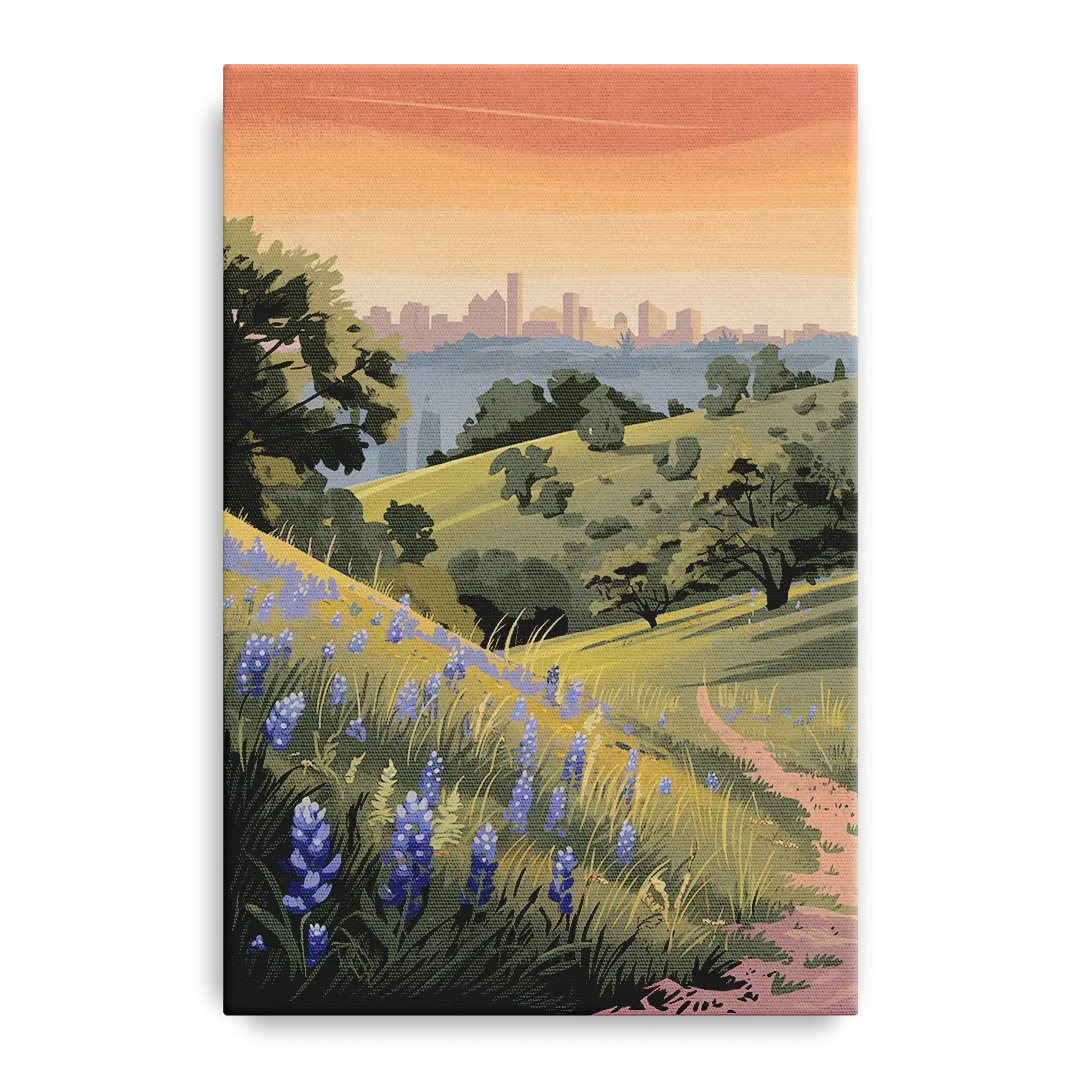 Austin Texas Hill Country Front - Canvas Wall Art