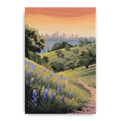 Austin Texas Hill Country Front - Canvas Wall Art