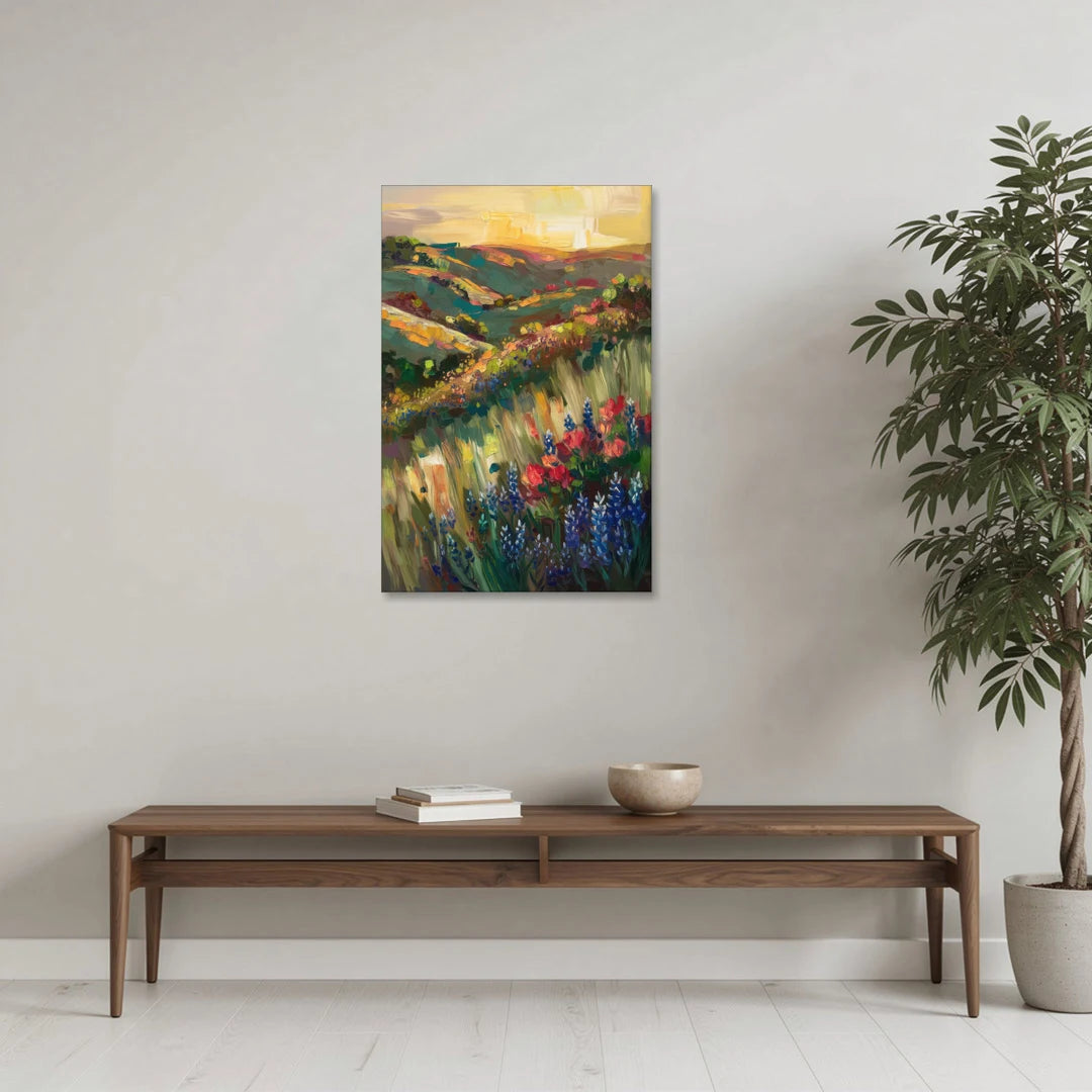 Austin Texas Hill Country Landscape - Canvas Wall Art - Coffee Table - 24x36