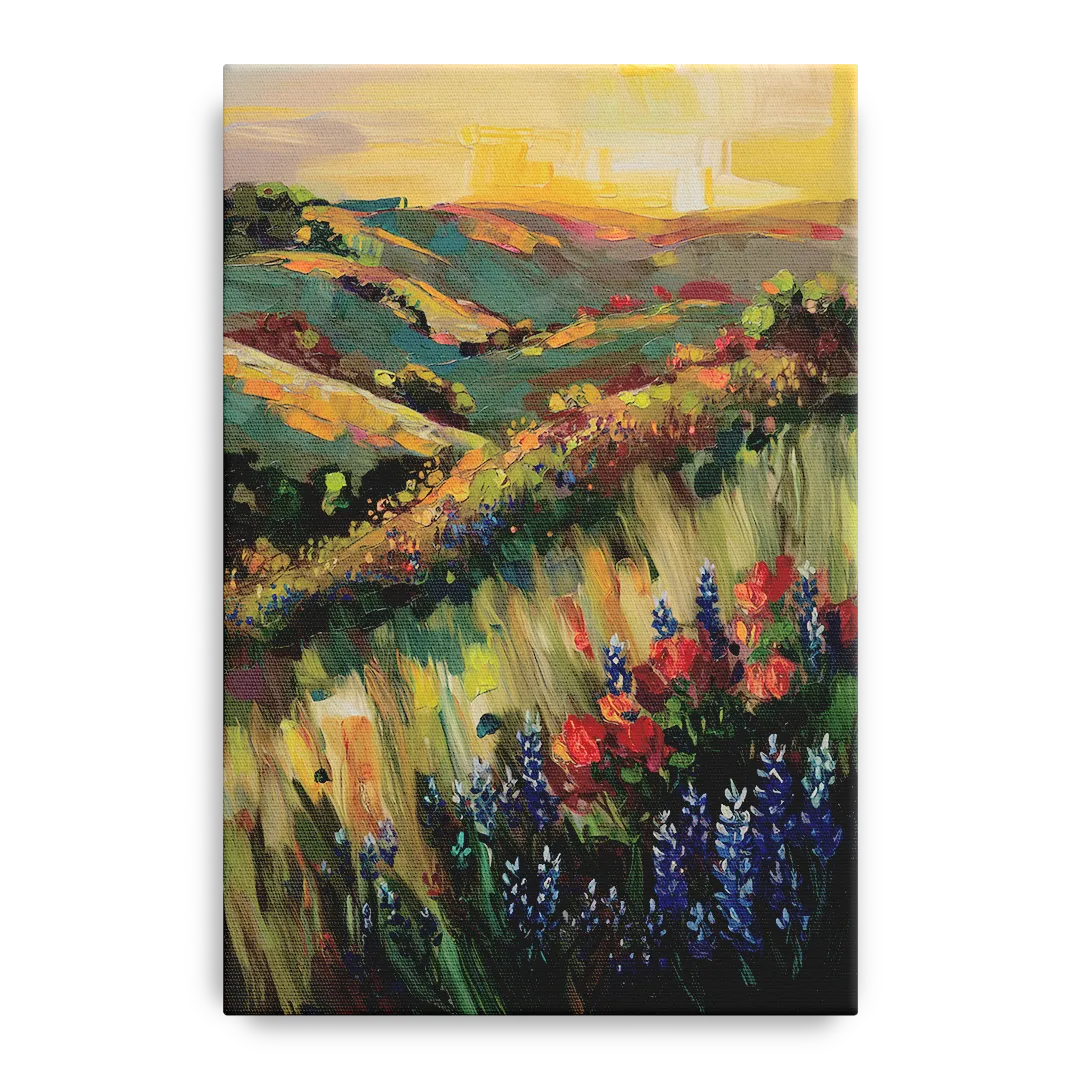 Austin Texas Hill Country Landscape Front - Canvas Wall Art