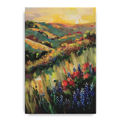 Austin Texas Hill Country Landscape Front - Canvas Wall Art