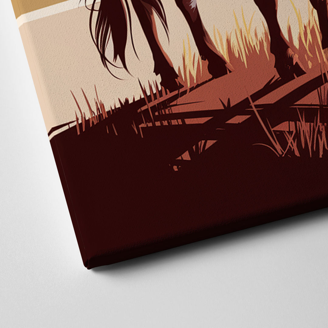 Austin Texas Longhorn Spirit Canvas Close Up