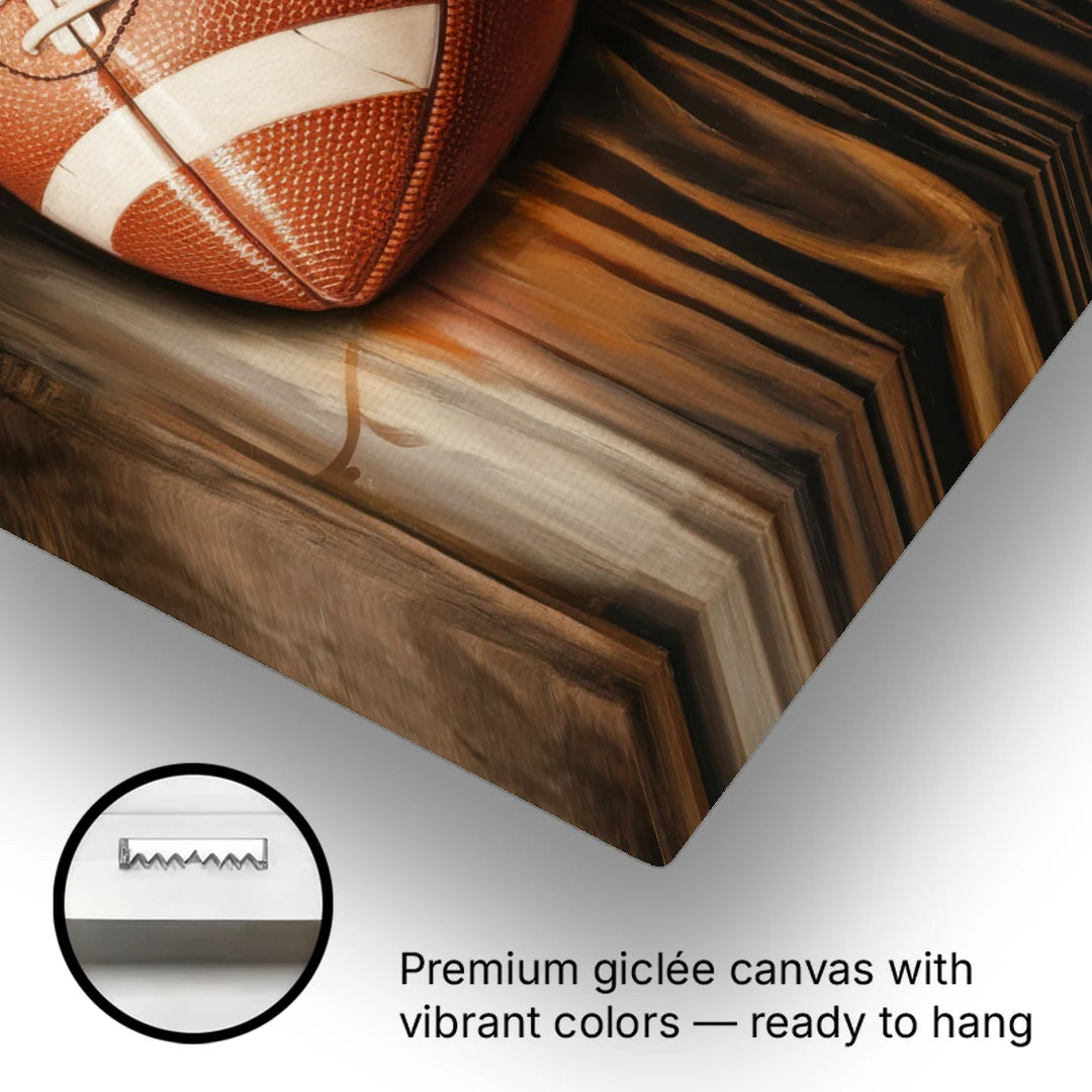 Austin UT Football Energy - Canvas Wall Art - Gallery Wrap Corner