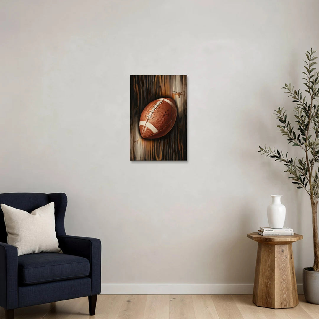 Austin UT Football Energy - Canvas Wall Art - Sofa - 16x24