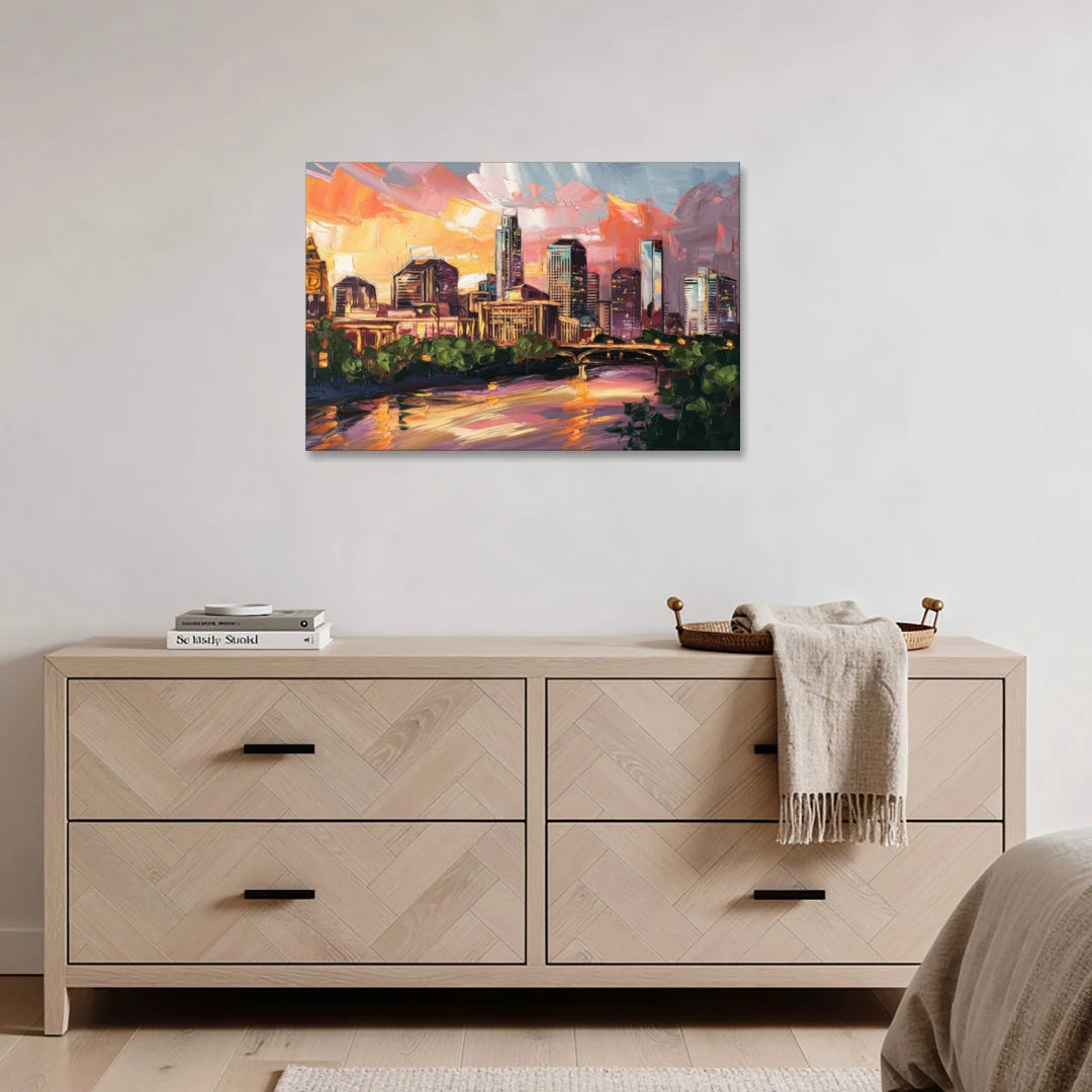 Austin Urban Charm - Canvas Wall Art - Coffee Table - 36x24