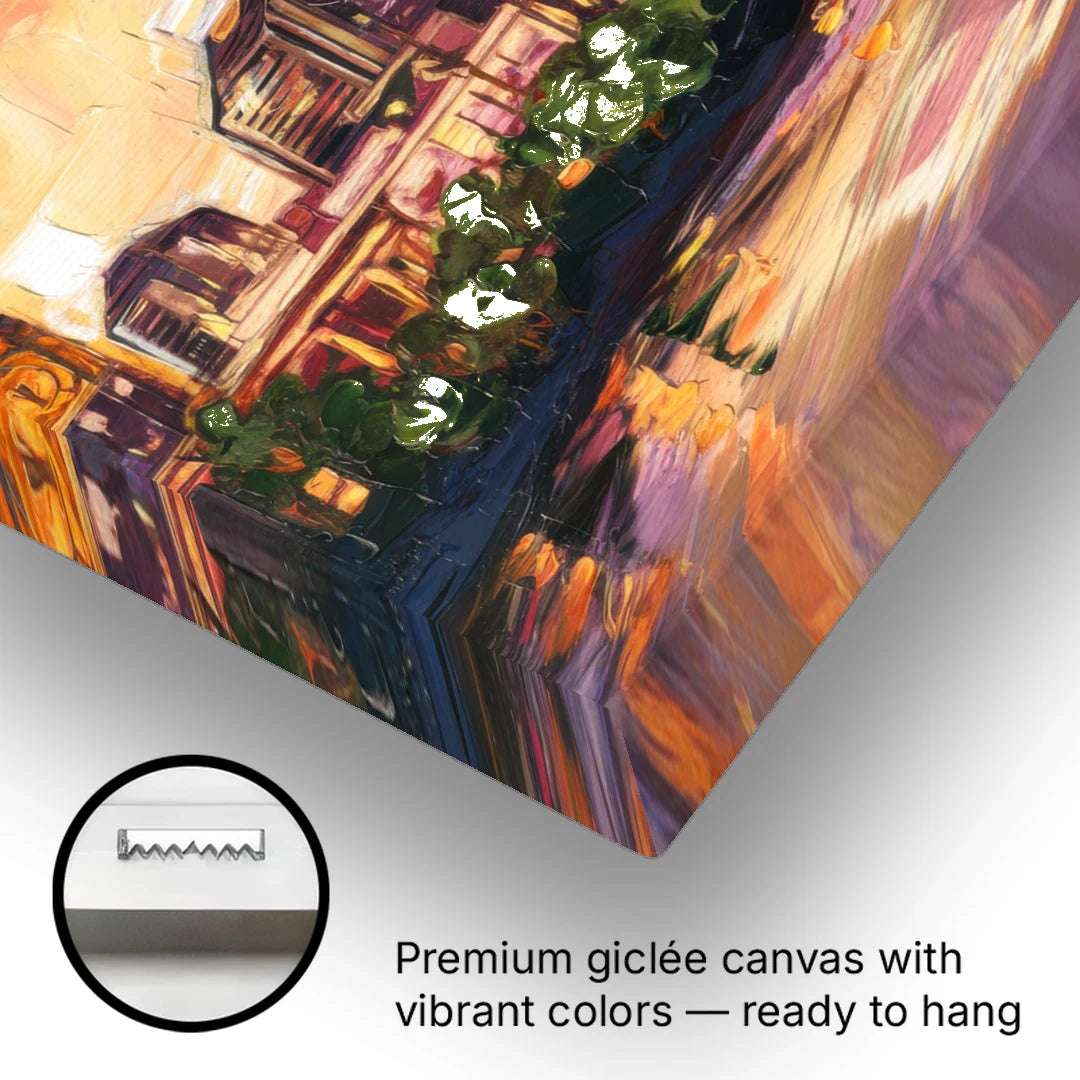 Austin Urban Charm - Canvas Wall Art - Gallery Wrap Corner