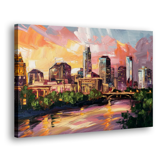 Austin Urban Charm Side - Canvas Wall Art