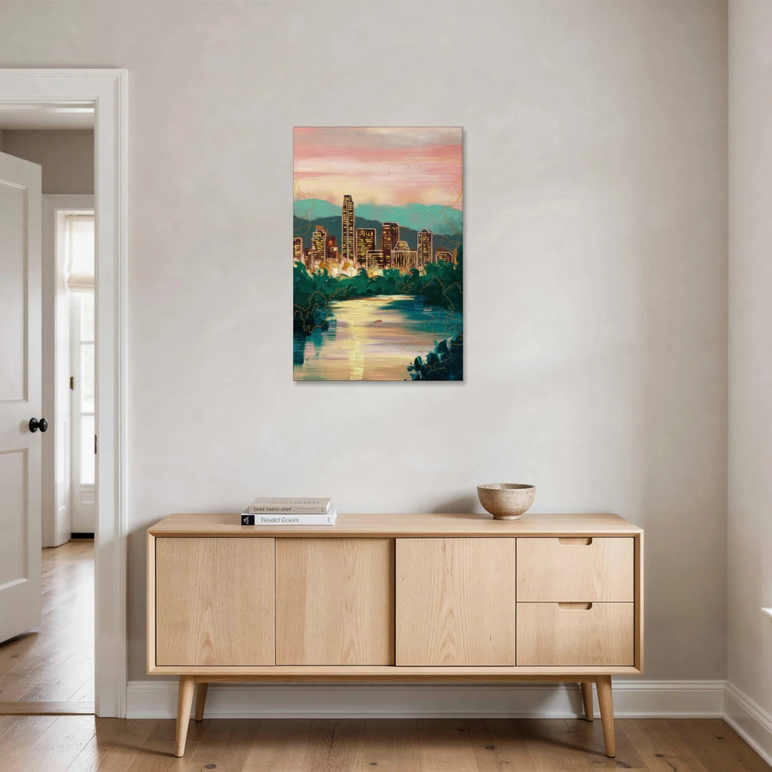 Austin Westlake Hills View - Canvas Wall Art - Coffee Table - 24x36