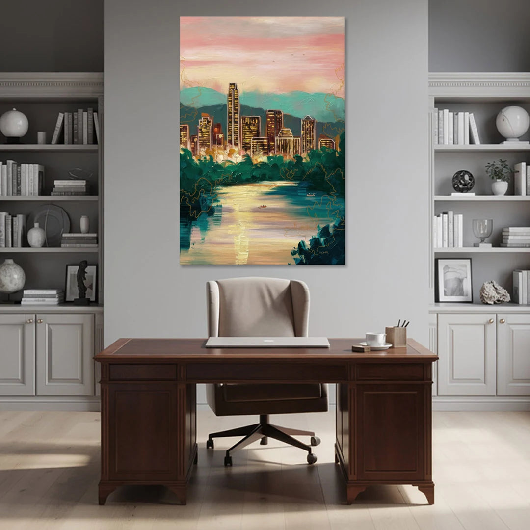 Austin Westlake Hills View - Canvas Wall Art - Office - 40x60