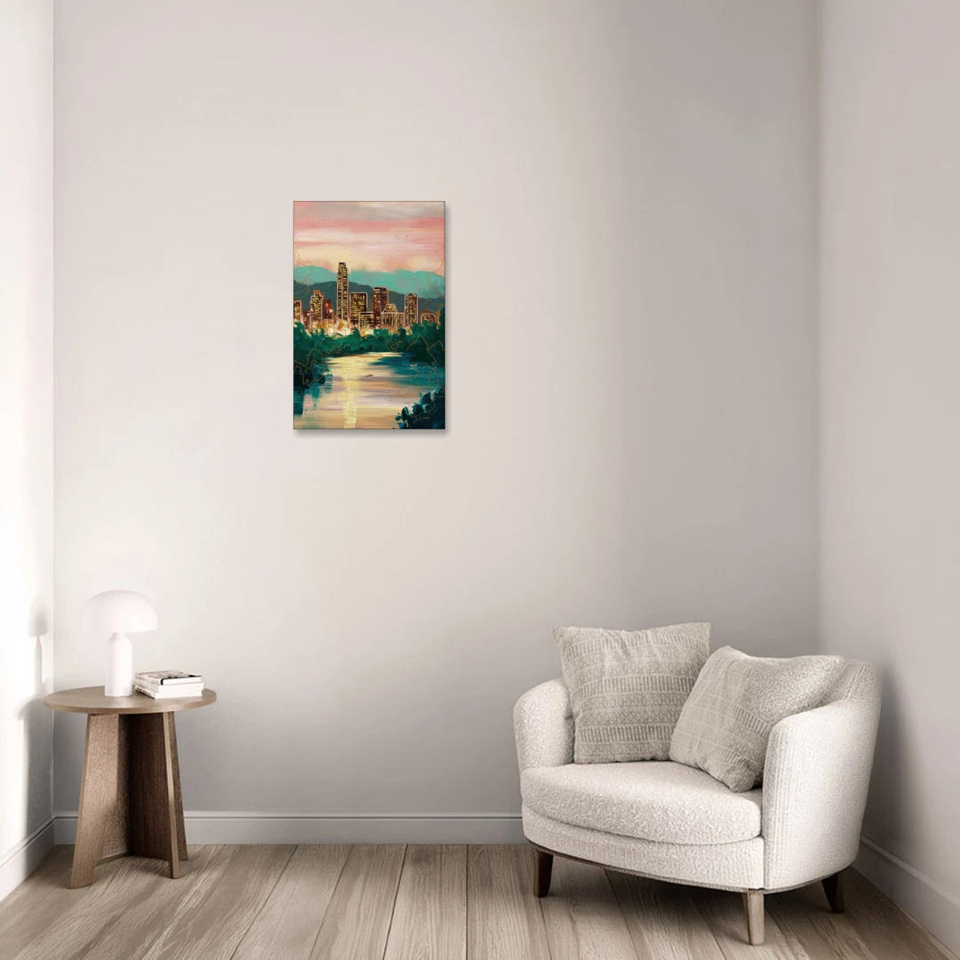 Austin Westlake Hills View - Canvas Wall Art - Sofa - 16x24