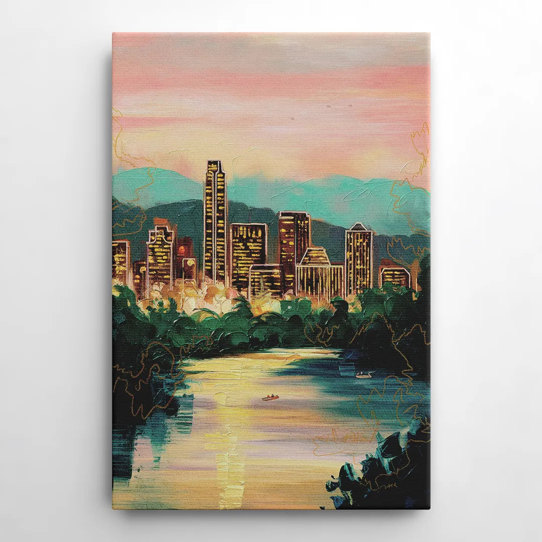 Austin Westlake Hills View - Canvas Wall Art