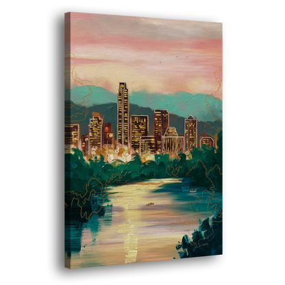 Austin Westlake Hills View Side - Canvas Wall Art