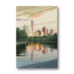 Austin Zilker Park Views - Canvas Wall Art - Front