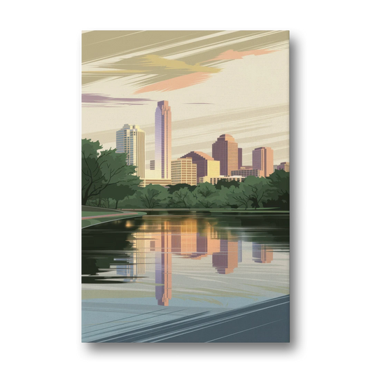 Austin Zilker Park Views - Canvas Wall Art - Front